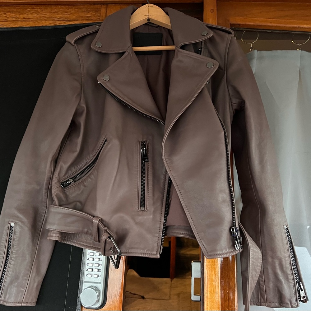 All Saints Balfern Biker leather moto motorcycle jacket